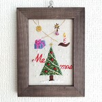 クリスマス刺繡フレーム　【X07】楽しいクリスマス