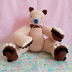 やさしいクマさんのあみぐるみ