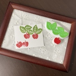りんごの消しゴムはんこ