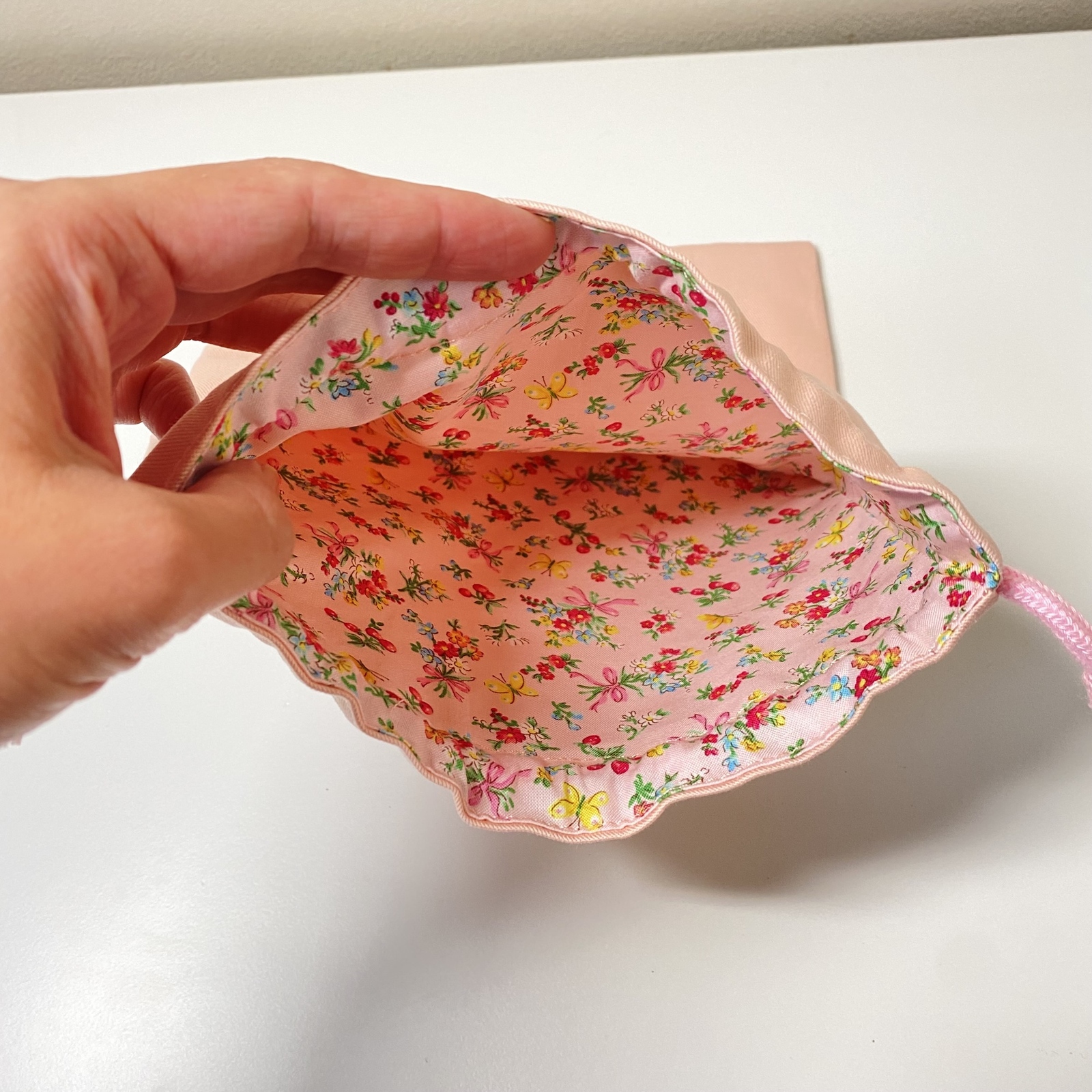 お名前刺繍無料サービス】バレエシューズ刺繍☆ 給食袋（巾着