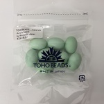 materials Acrylic beads（オーバル・ペールミント） by Moriguchi