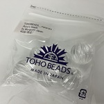 materials Acrylic beads（クリア・スジ） by Moriguchi