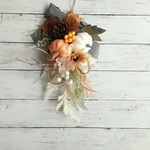 🎃値下げ🎃ハロウィンかぼちゃのスワッグ🎃(33cm)ハロウィンディスプレイ　welcomeフラワー　結婚　新築祝い　誕生日