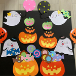 秋の壁面　ハロウィンパーティー