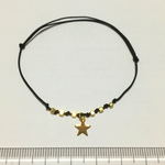 ブラックのみ ミニ星チャームブレス
