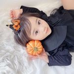 ハロウィン　魔女 の 帽子　ミニ　ブラック✖️オレンジ　ベビー　キッズ　犬　猫