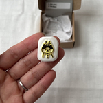 【限定】トナカイねこ　 meganehankoの消しゴムはんこ
