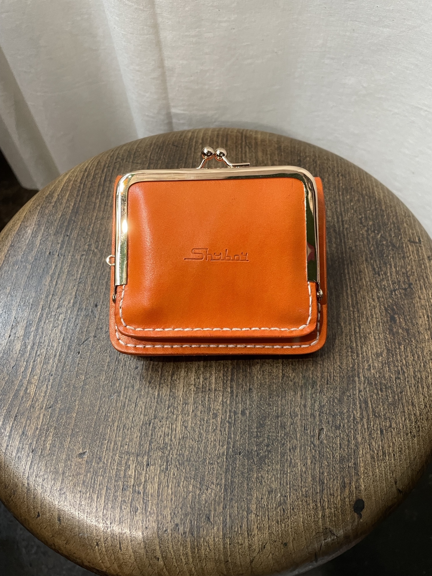 がまぐちコンパクトウォレット　レザー　本革　がま口　ギフト　プレゼント　革財布