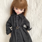 ロングシャツ　22〜27cmドール兼用　リカ　ブライス　ピュアニーモ　ジェニー　ハッシュタグリカ　モモコ　バービー　ドール服　アウトフィット