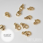 【K18GP】ステンレス カニカン 高品質 ゴールド 金属アレルギー対応 1227