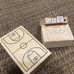 バスケットボール　スタンプ　バスケノート　バスケ記録