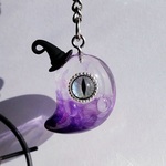 🎃͙ハロウィン限定🎃͙ひとつめ幽霊のキーホルダー【黒魔女のバターテ】