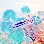 <オブジェ>〜海の花とガラスボール〜ミゾレウミウシ