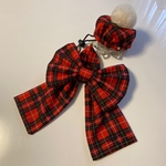 ♥️ベレー帽とマフラーのセット🧣レッドチェック柄🐕‍🦺🐇🐈‍⬛