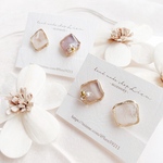 nuance design×gold ピアス/イヤリング