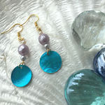 シェルターコイズ🐚マーメイドピアス