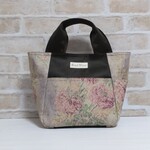 ＹＵＷＡ布のトートバッグちょっと大きめパープル系