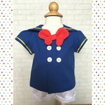 青×黄♡セーラーカラートップス and 白♡ショートパンツ