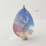 雲レジン 空 ネックレス トップ  