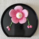梅の花　置き物(Ｂ)　ちりめん細工　　