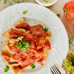 母の日ギフトにも♥️湯煎で７分♪無添加手作りパスタ＜トマトのトルテッリ＞