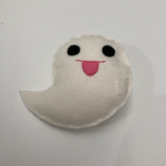 aiboちゃんのハロウィンBIGり(びっくり)ホワイト👻おばけブローチ　
