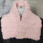 再販・つけ襟のようなネックウォーマー(ピンク)スヌード