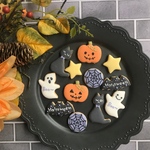 ハロウィン☆バラ配りに最適♪バター不使用アイシングクッキー☆クリックポスト送料250円♪８個まで同梱可能