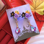 数量限定❣️ハロウィン 🎃👻🍭🍬💜ハロウィーン🎃👻🍭🍬💜パンプキン🎃薔薇🌹✨レディース ハンドメイド ピアス イヤリング レディースアクセサリー