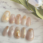 【SALE】ホワイトxピンク ニュアンスネイル