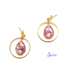 ラベンダー うるうるの雫のピアス