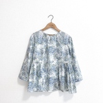 LADY'S★フロント切り替えのペプラムトップス/meadow