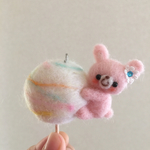 綿菓子にぎゅっ♡ウサちゃん  ストラップ