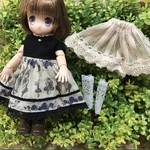 オビツ11服  オリジナルプリントワンピースセット　