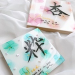 専用ページ　15センチ×15センチアルコールインクアート命名書