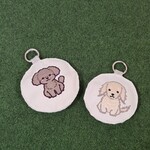  うちの子 刺しゅう バッグチャーム バッグキーホルダー 