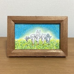 ミニ原画「スキップ」(額装)
