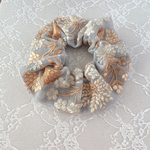 【シュシュ】インド刺繍リボン🎀グレー