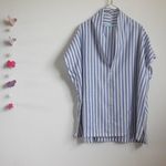 【受注製作】ルーズネックプルオーバー ストライプｂ