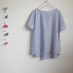 ドルマンプルオーバー　ブルーｘオフ白