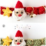 🎄🎅Xmas コットンサンタ🎅🎄　2色 クリスマス首輪　★小型犬＆猫の首輪★