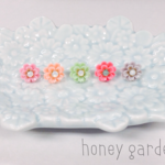 ✴︎ honey garden ✴︎ ビジューお花ピアス（スワロフスキー）