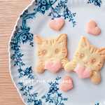 ハートを持つトラ猫ちゃんのクッキー型