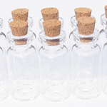 【jewel】ガラス コルク瓶 10個セット 35mm×16mm 手芸 レジン 封入 素材 ネイルアート 材料 ケース ハンドメイド