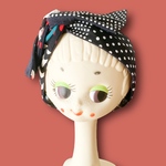モノクロパターン ☆tokotoko.☆ワイヤーターバン