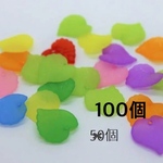 送料無料【50個】アクリルパーツ　アクリルチャーム　フラワー【D046】ミックス