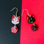 水引の和猫ピアス