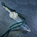 「花の剣」レムリアンシード(Lemurianseed) ◆ネックレス◆ K00583 クォーツ ペンダントトップ パワーストーン