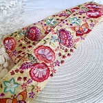 [50cm] インド刺繍リボン　ファブリック　D