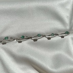 天然エメラルドリング　約4×3mm フリーサイズ  日本製　シンプルリング　シルバー925 フリーサイズ　ノンオイルエメラルド　エメラルドリング　シンプルリング